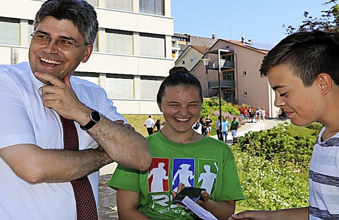 Schüler fragen den Landrat